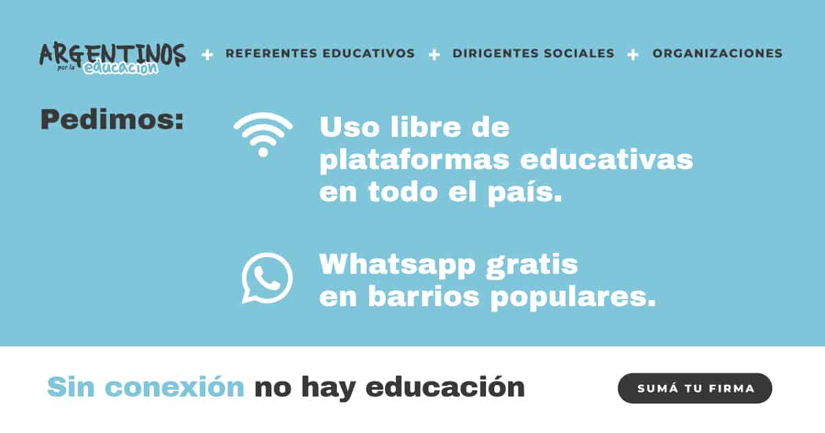 Argentinos por la educación firmas