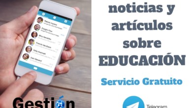 canal sobre educación en Telegram