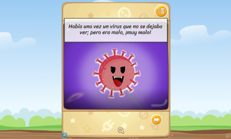 pantalla videojuego coronavirus