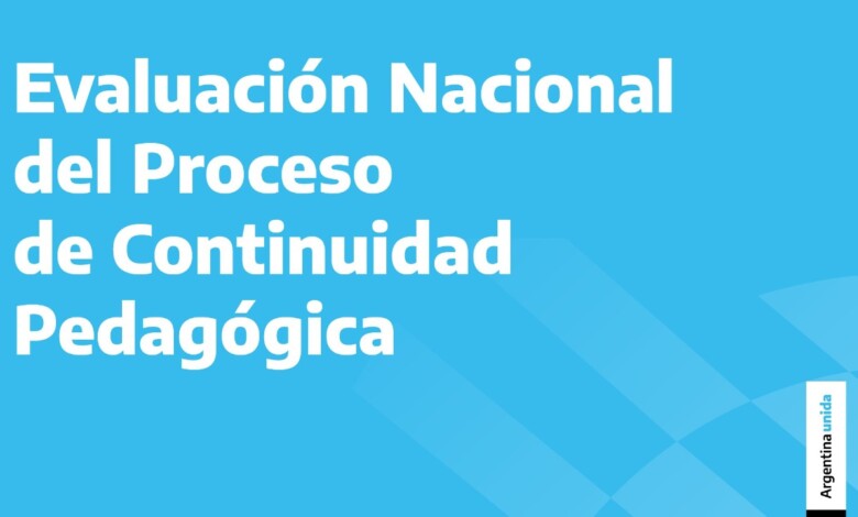 Evaluación nacional del proceso de continuidad pedagógica
