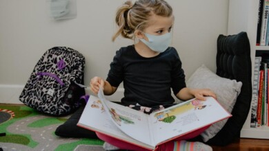 niña en pandemia
