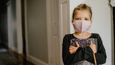 niña en pandemia