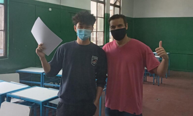 profesor y alumno