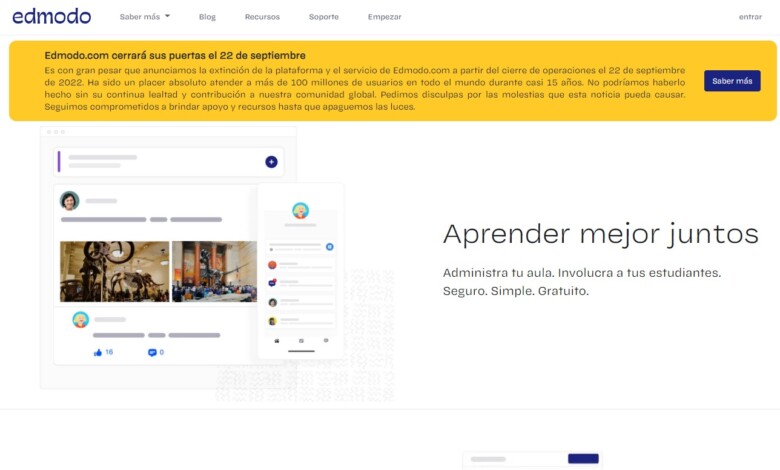 edmodo cierra