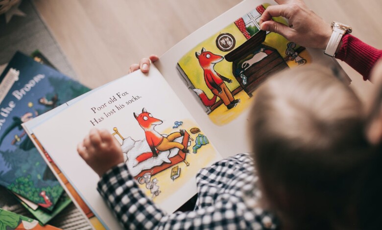 person reading a book