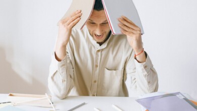 overworked employee having a breakdown