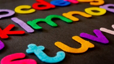 closeup photo of assorted color alphabets