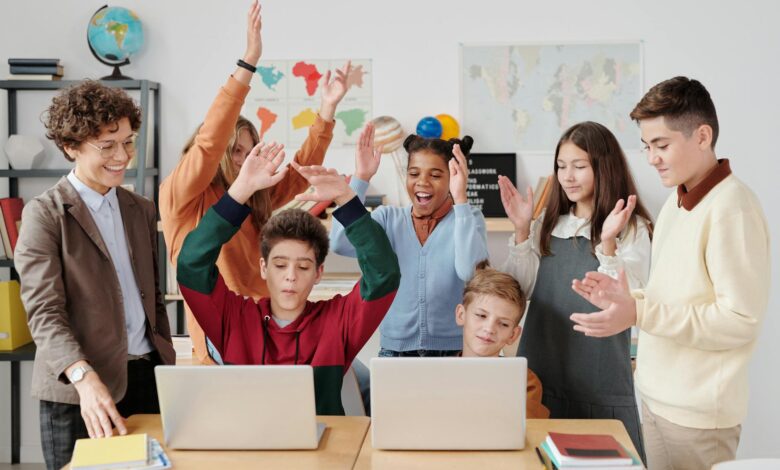 a children clapping together