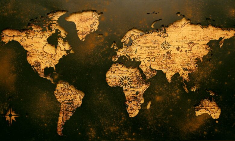 world map illustration