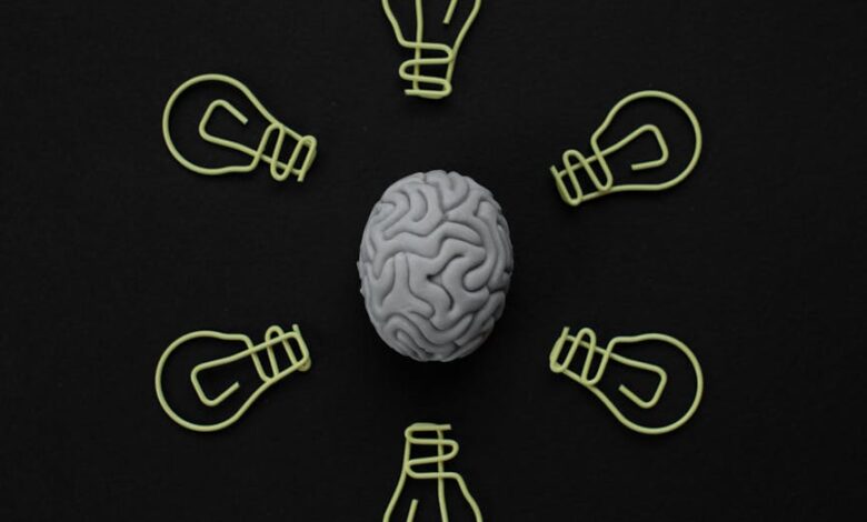 bulb shape paper clips around an eraser