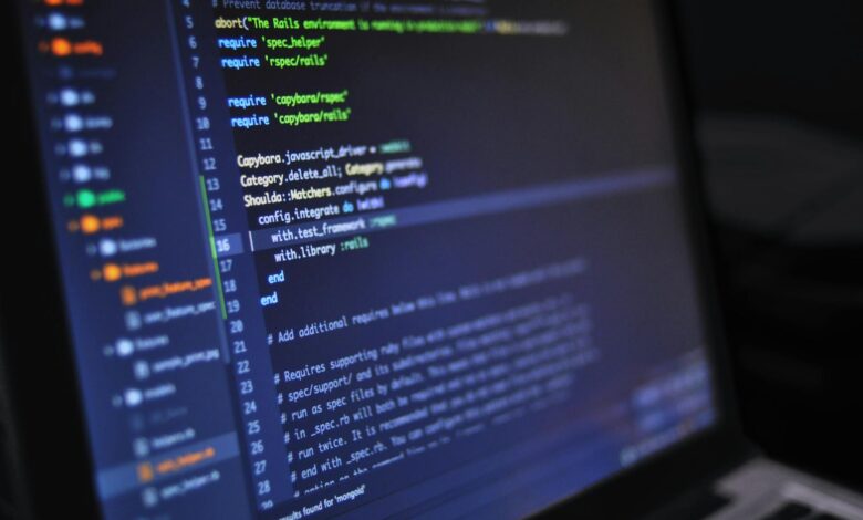close up photo of programming of codes