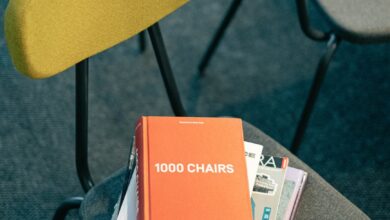 pile of books on a chair