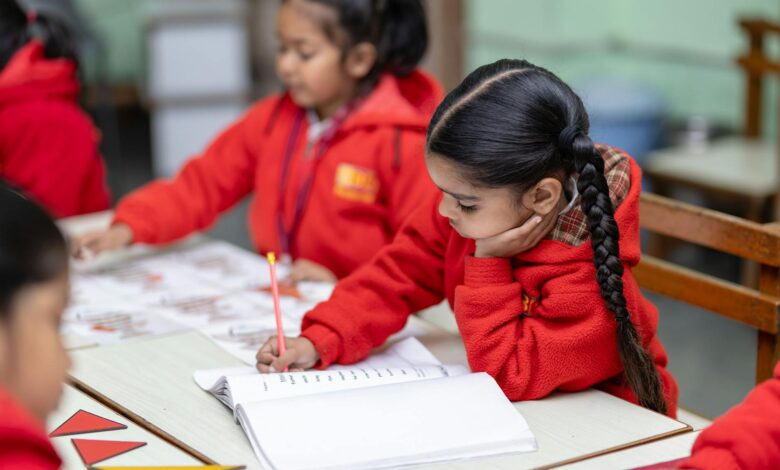 young students engaged in classroom learning