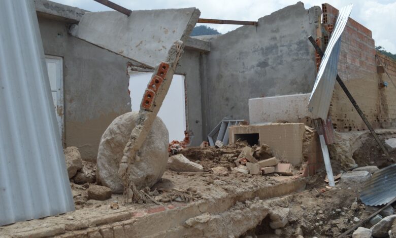 a destroyed building